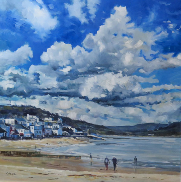 Lyme Regis. Oil on canvas.